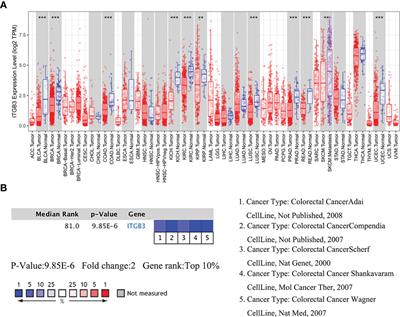 Downregulation of ITGβ3 in colon adenocarcinoma reveals poor prognosis by affecting genome stability, cell cycle, and the tumor immune microenvironment